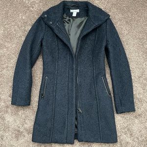 ‼️LAST CHANCE‼️ need to sell before moving navy peacoat with zipper detailing